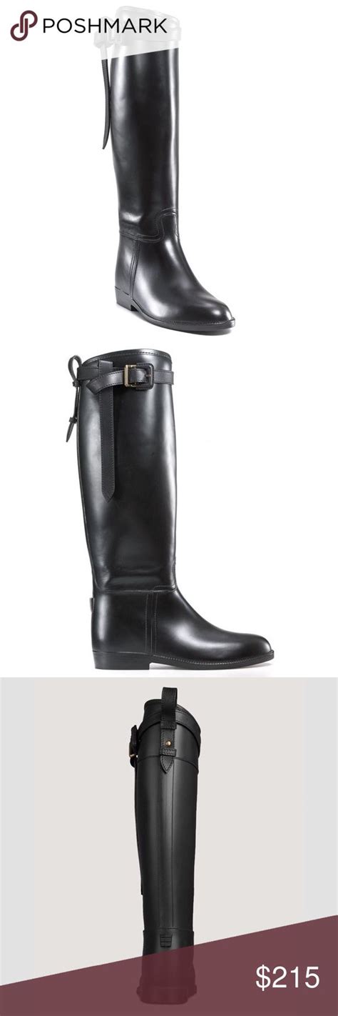 womens fake burberry boots|burberry flat riding rain boots.